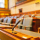 Courtroom for a construction dispute