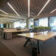 empty office with an original ceiling