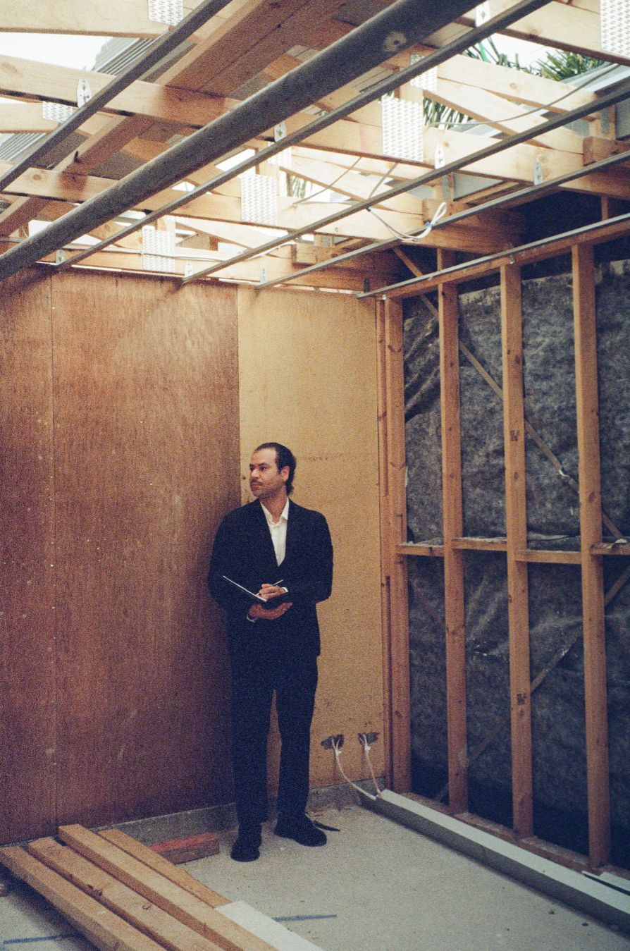 Moises Lopez in a new building